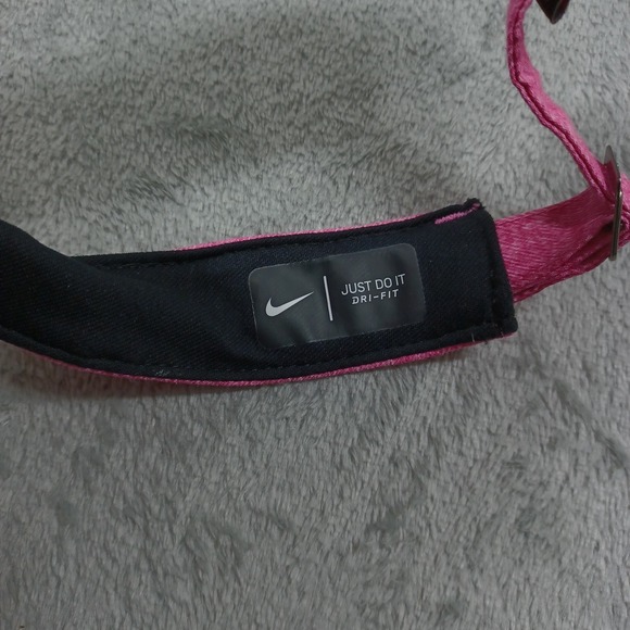 Nike Hat Womens OSFM Pink Adjustable Visor Dri Fit Tennis - Picture 3 of 4